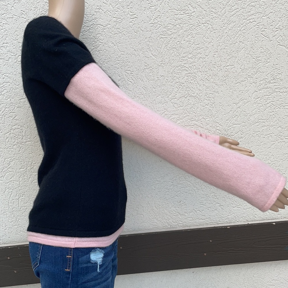 Esther Chen cashmere sweater pink black - Picture 5 of 7